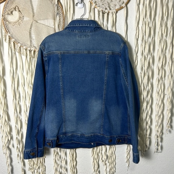 Garnet Hill Denim Jacket Size 16 - Picture 5 of 10